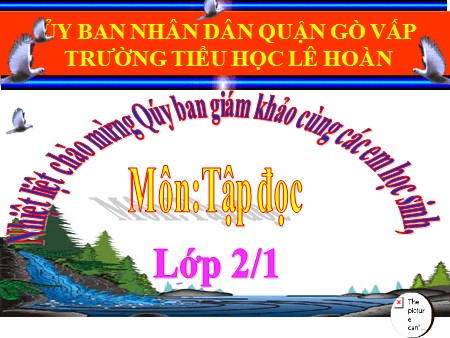 Bài giảng Tập đọc - Thư Trung thu - tiếng Việt Lớp 2
