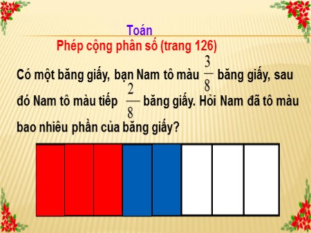 Bài giảng Toán Khối 4 - Bài: Phép cộng phân số (trang 126)