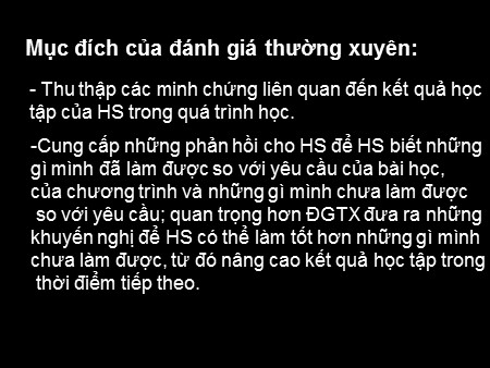 Tập huấn tiếng Việt - Một số kỹ thuật đánh giá thường xuyên