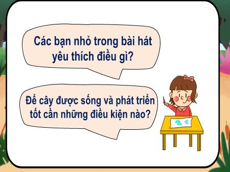 Bài giảng Khoa Học 4 - Tuần 14, Tiết 28, Bài: Thực Vật Cần Gì Để Sống