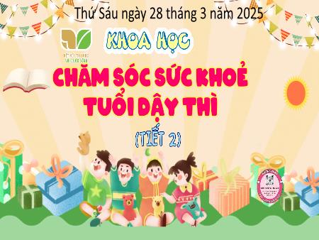 Bài giảng Khoa Học Lớp 5 (Kết nối tri thức) - Bài 25: Chăm sóc sức khỏe tuổi dậy thì (Tiết 2)