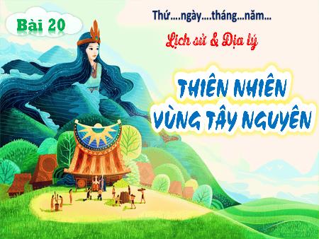 Bài giảng Lịch sử và Địa lí 4 - Tuần 24, Bài 20: Thiên nhiên vùng Tây Nguyên (Tiết 1)