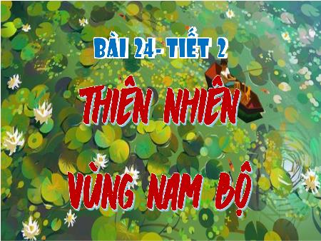 Bài giảng Lịch sử và Địa lí 4 - Tuần 29, Bài 24: Thiên nhiên vùng Nam Bộ (Tiết 2)