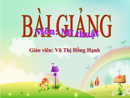 Bài giảng Mĩ Thuật 3 - Chủ đề 8: Chân dung người thân trong gia đình (Tiết 2)