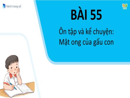 Bài giảng Tiếng Việt 1 - Tuần 12, Bài 55: Ôn tập và kể chuyện: Mật ong của gấu con