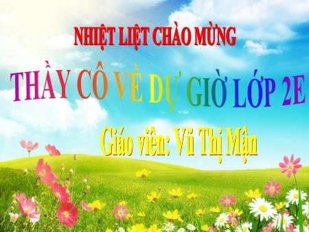 Bài giảng Tiếng Việt 2 - Đọc: Mẹ (Tiết 1)(Vũ Thị Mận)