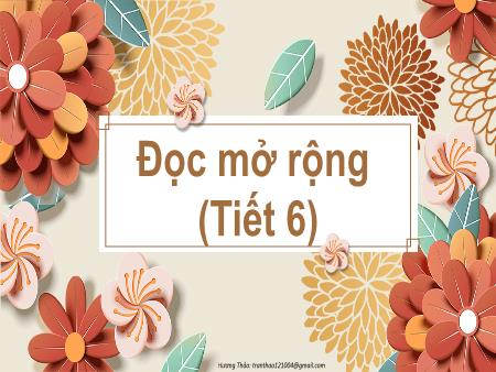 Bài giảng Tiếng Việt 2 - Đọc mở rộng (Tiết 6)