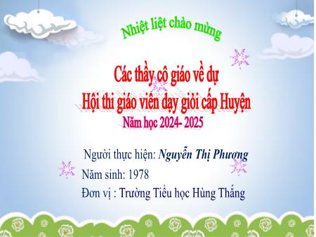 Bài giảng Tiếng Việt 5 - Đọc: Tập hát quan họ (Nguyễn Thị Phương)