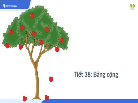 Bài giảng Toán 1 - Tuần 13, Tiết 38: Bảng cộng