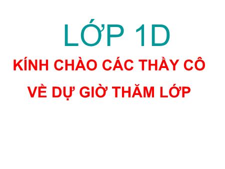 Bài giảng Toán 1 - Tuần 7, Bài 7: Hình vuông, hình tròn, hình tam giác, hình chữ nhật (Tiết 1)