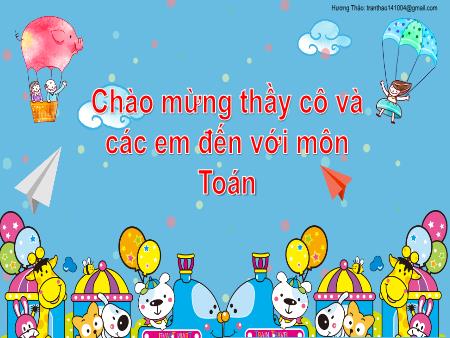 Bài giảng Toán 2 - Tuần 35, Bài 72: Luyện tập (Tiết 2)